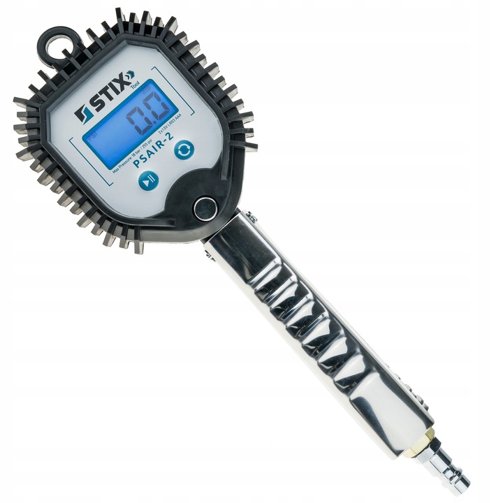 PISTOLET DO POMPOWANIA KÓŁ CYFROWY MANOMETR LCD POMPKA SAMOCHODOWA 18 Bar Kod producenta AUTOMAT DO POMPOWANIA OPON KÓŁ