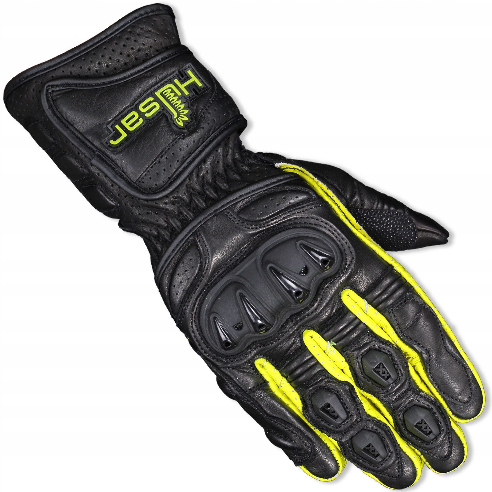 

Husar Zr Race fluo Skórzane Rękawice Motocyklowe