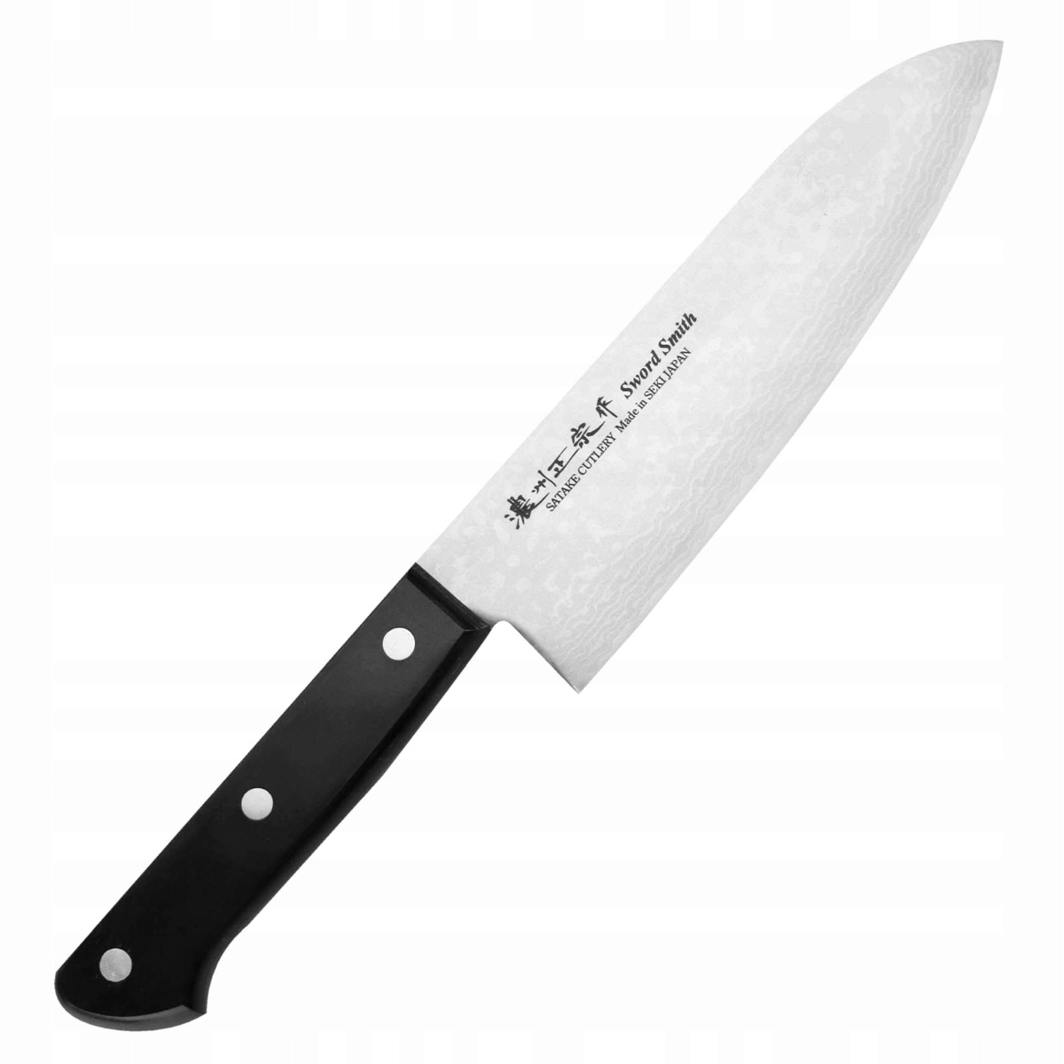 Satake Unique VG-10 Damascus Japonský kuchynský nôž Santoku na zeleninu 17 cm