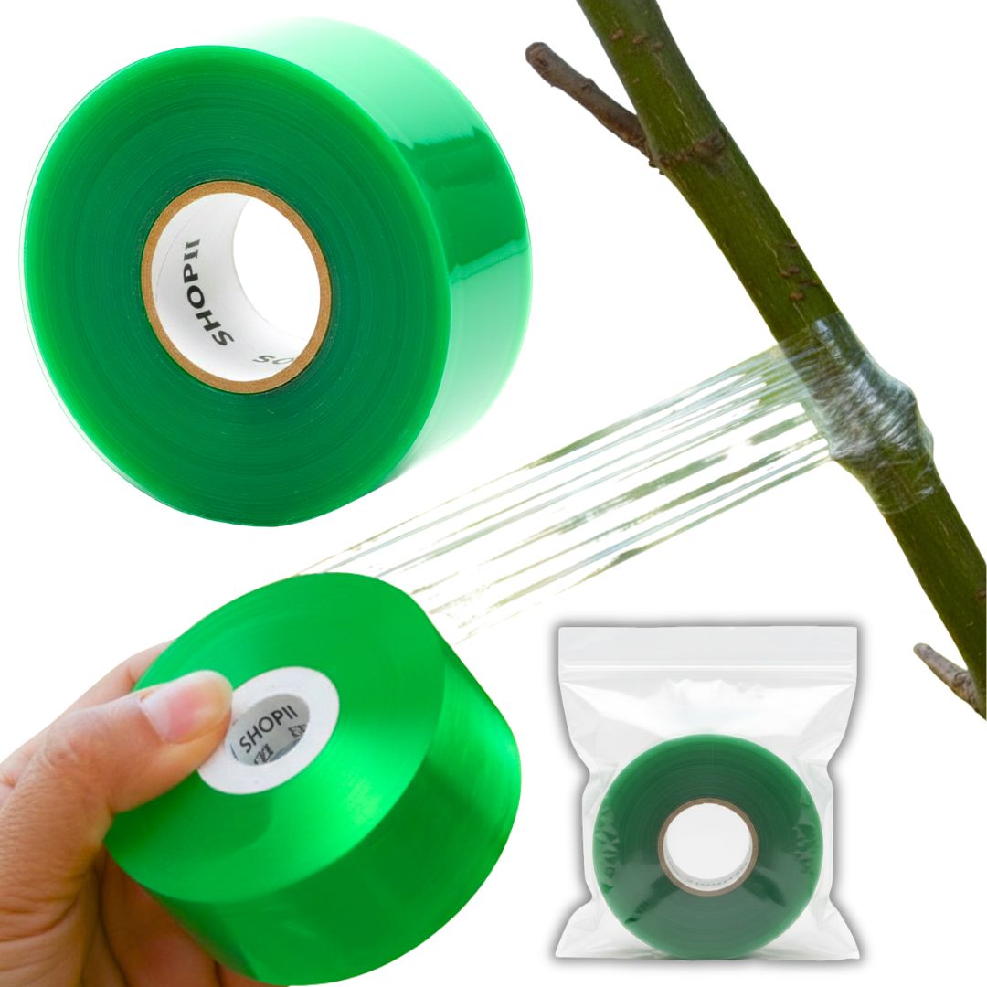 TAŚMA DO SZCZEPIEŃ SZCZEPIENIA ROŚLIN WINOROŚLI DRZEW PRZEZROCZYSTA SZEROKA