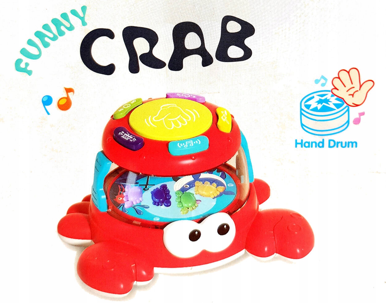 Uciekający Krab zabawka do raczkowania Z DŹWIĘKIEM I ŚWIATŁEM Pełzający Marka NORIMPEX