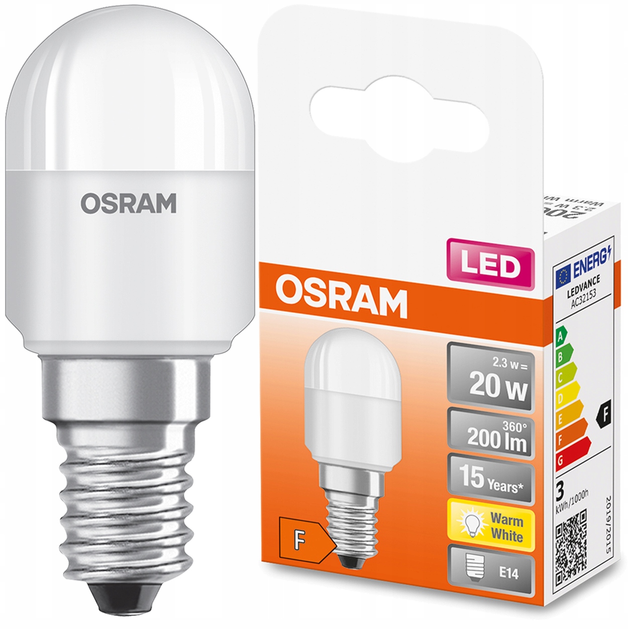 

Żarówka Led Mini E14 T26 2,3W 20W 2700K Osram