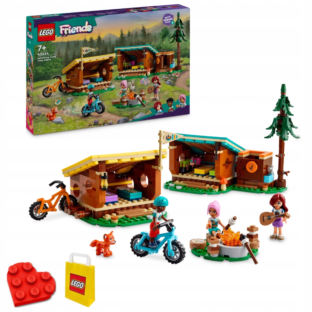 Lego Friends 42624 Friends 42624 Útulné domky na dobrodružném táboře