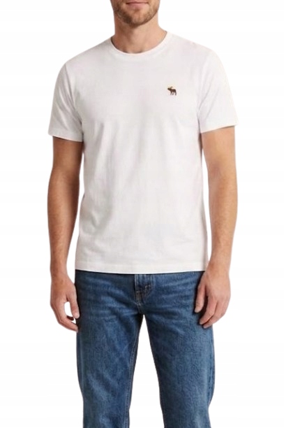 tričko Abercrombie&Fitch tričko L Slim polished soft bílá