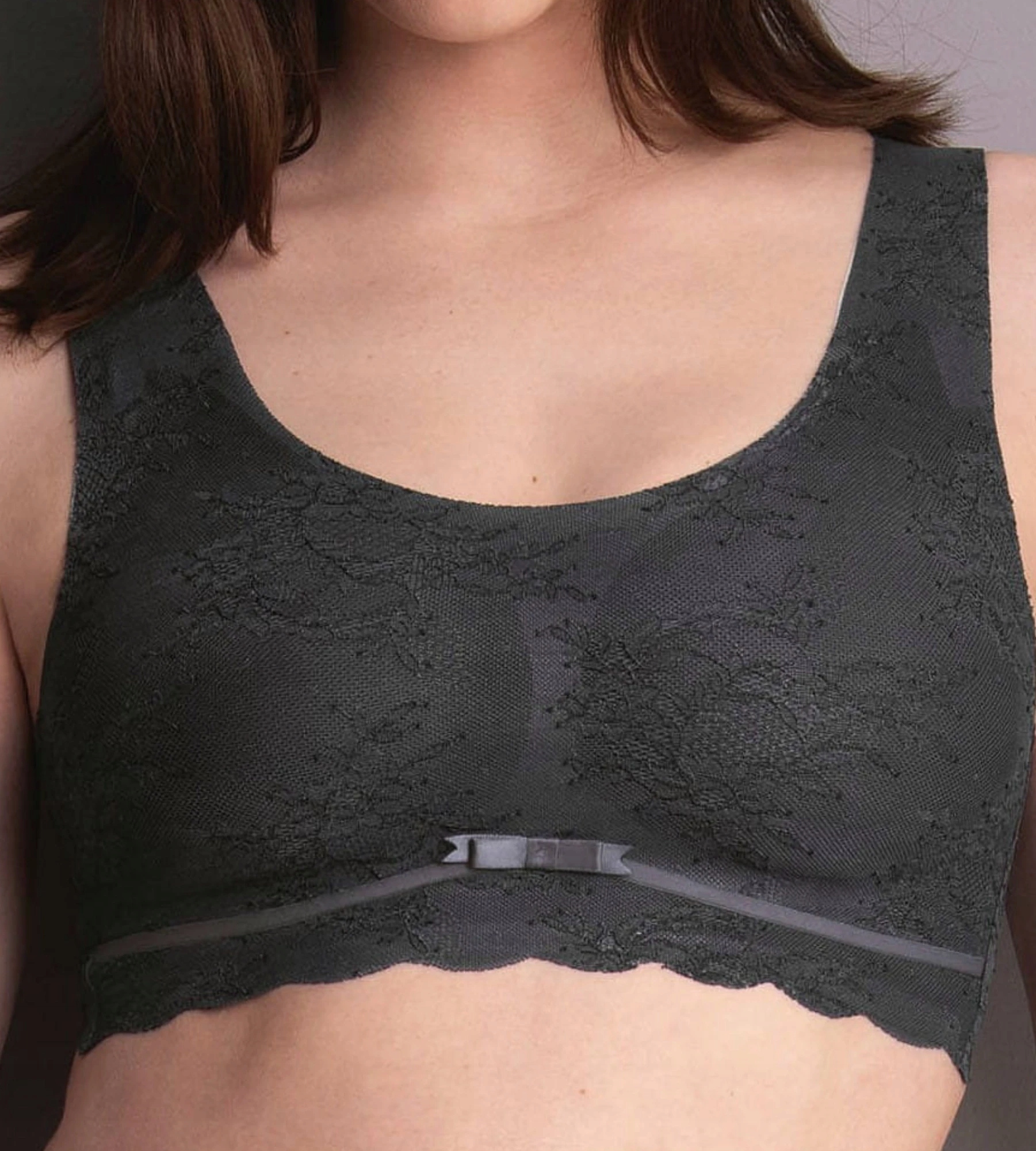 Podprsenka měkká bez kostic Essential Lace 5400 černá Anita S