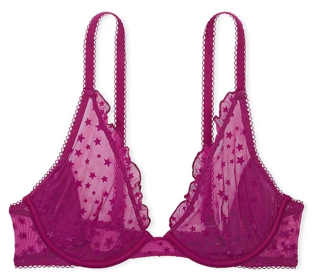 Měkká podprsenka s hvězdičkami Victoria's Secret Pink 85D (38D)