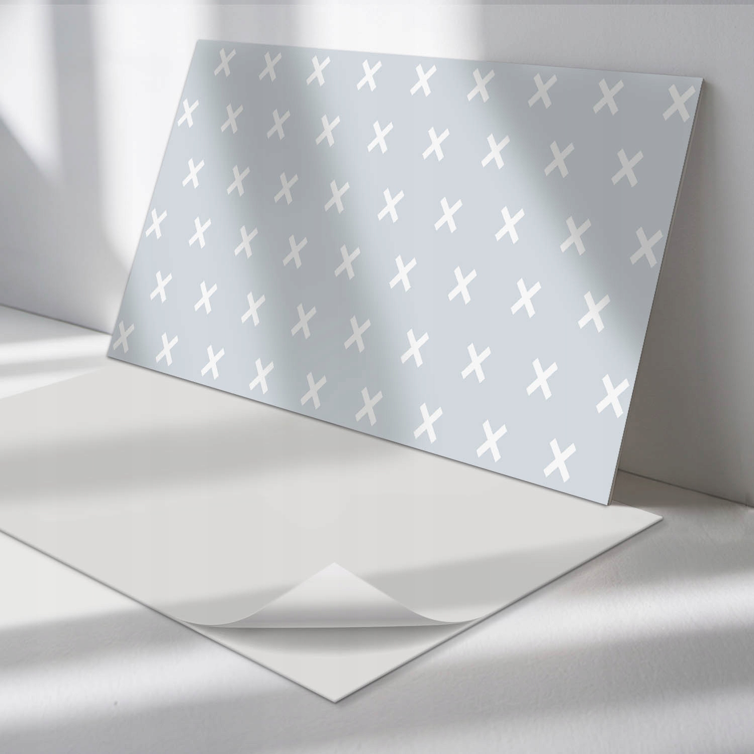 Balíček samolepiacich vinylových panelov Vzor s krížikmi 6 ks 60x30 cm