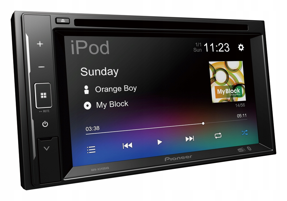 Pioneer AVH-A240DAB 2DIN autorádio Bluetooth CD DVD WebLink Dab+