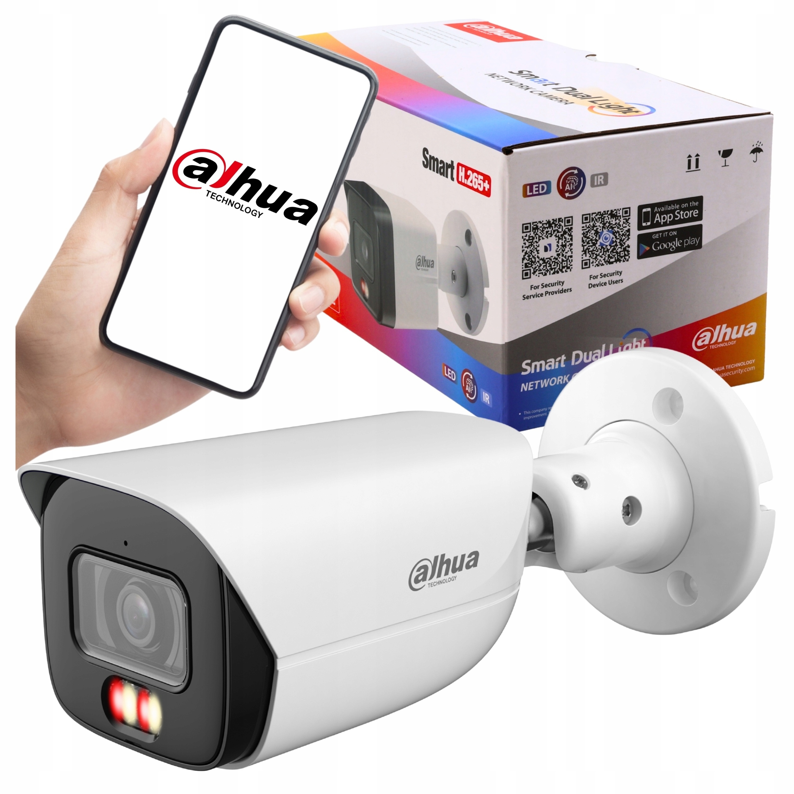 Kamera Ip 6Mpx Dahua IPC-HFW3649E-AS-IL-0280B 2.8mm z analityką Ai Wizsense