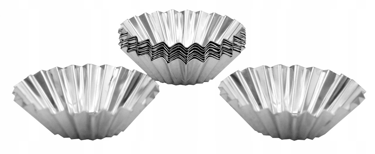 

Foremki Na Babeczki Muffinki 10 szt 45 mm Metalowe