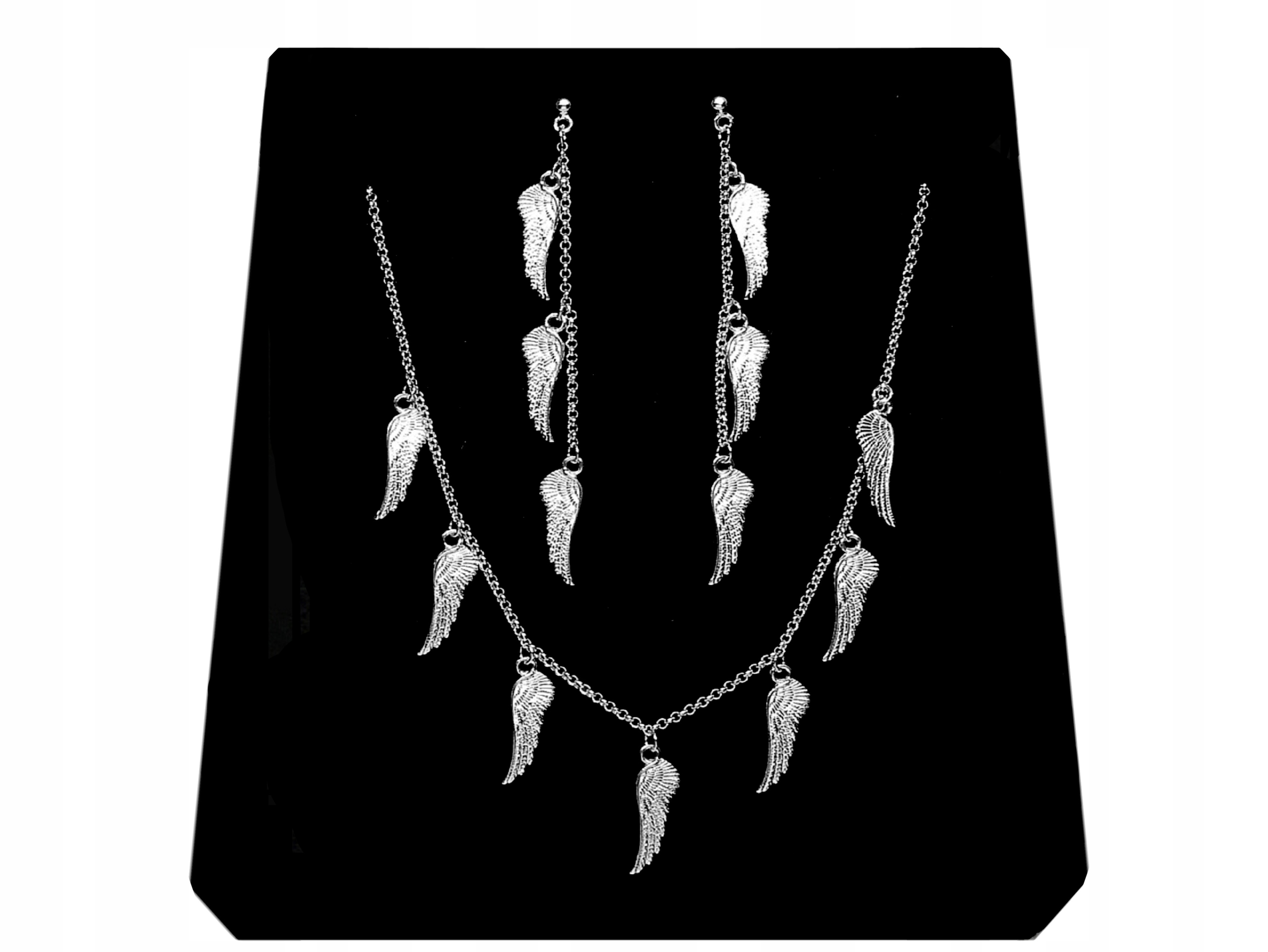 

Piękny Komplet Biżuterii Skrzydła srebro 925