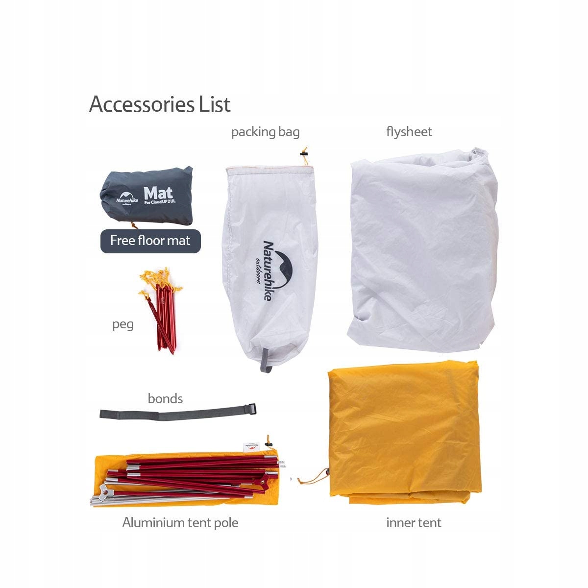 NATUREHIKE Cloud Up 2 Namiot Ultralekki 2 Osoby 3-4 Sezony Camping — miniatura 9