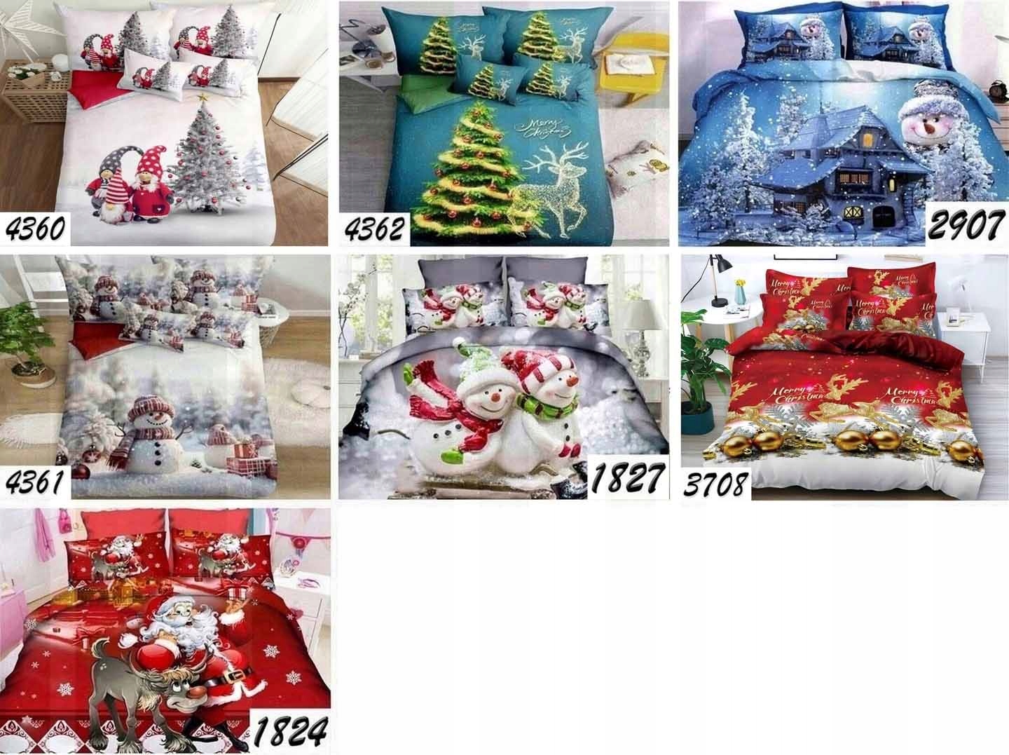 KOMPLET POŚCIEL BAWEŁNIANA 200x220 +2 POSZEWKI DWUSTRONNA NOWOCZESNE WZORY Liczba elementów w zestawie 3 części