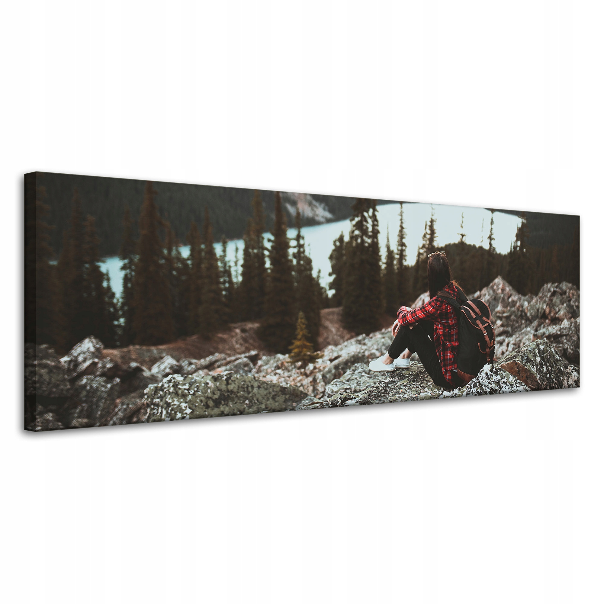 Obraz na plátně Lidé Hory Žena na stezce 120x40