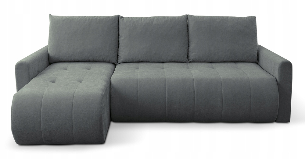 Rohová Sedací Souprava s funkcí spaní Timmone, univerzální, popelavá žinylka