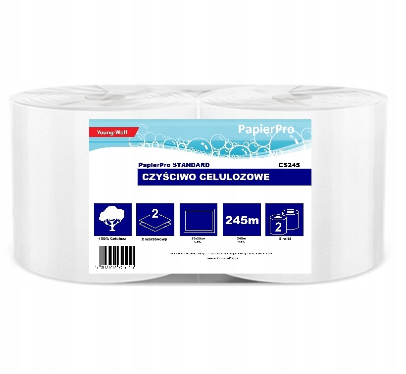 

Czyściwo przemysłowe ręcznik papierowe 245m 2szt.