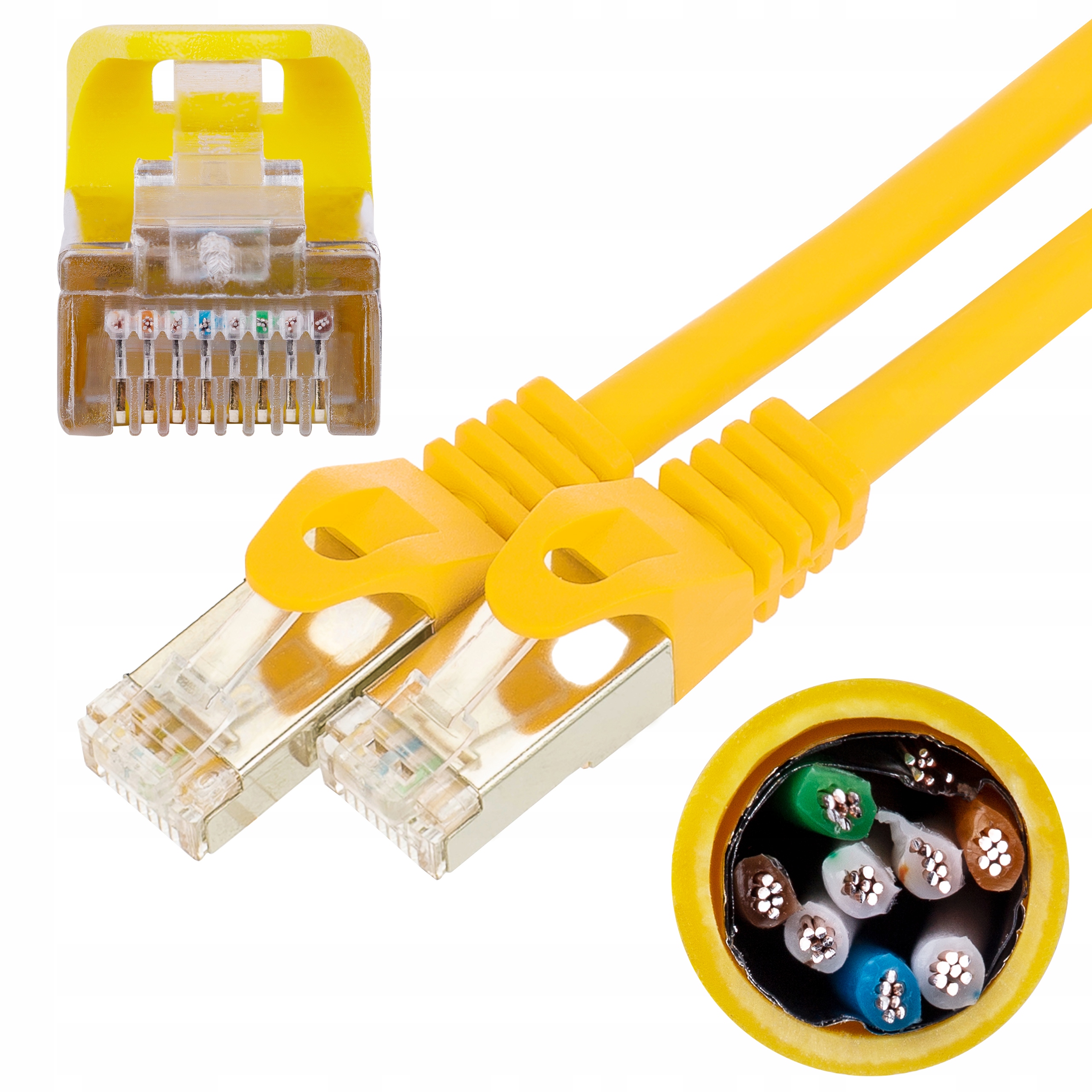 

Neku Kabel Patchcord Ftp kat.5E RJ45 Lan żółty 2m