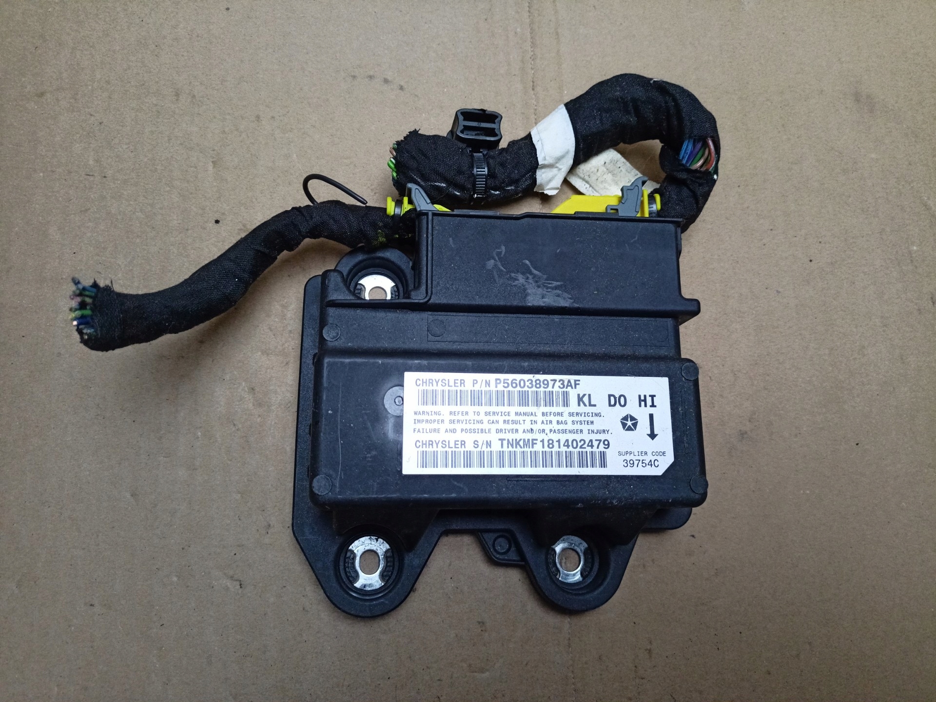 module airbag Jeep Cherokee 5 2014 P56038973AF