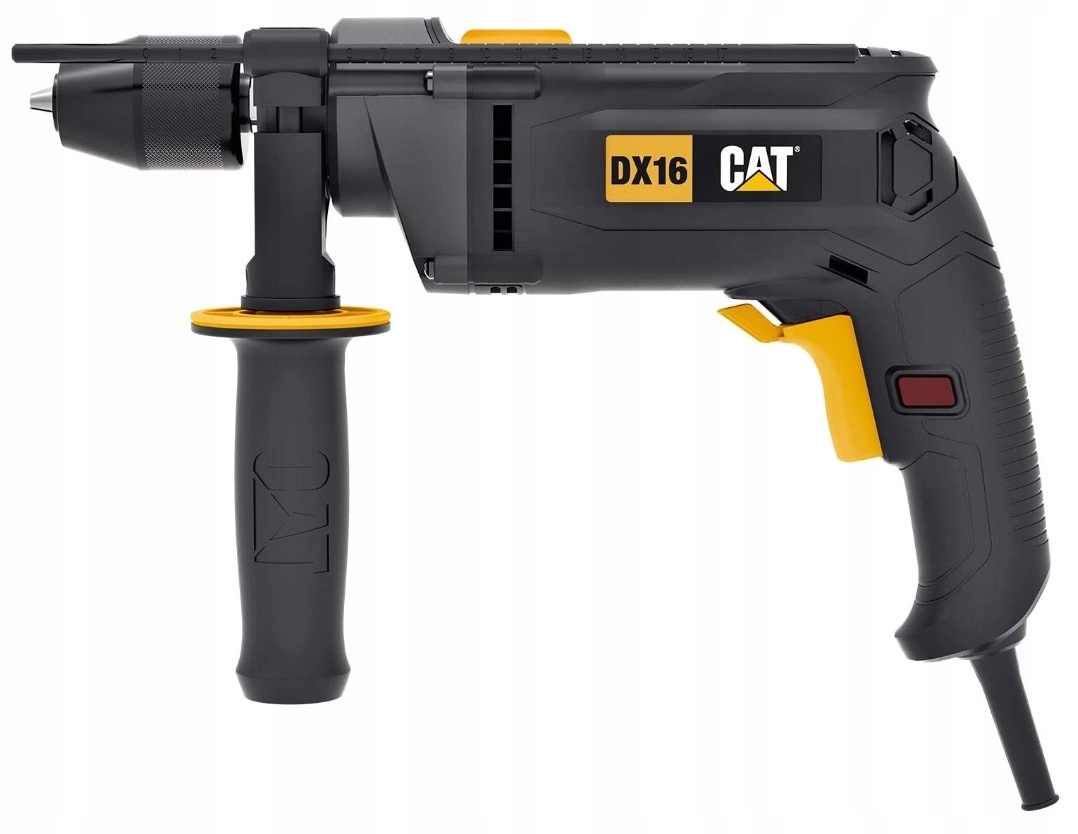 Síťová příklepová vrtačka Caterpillar 850W 230V s kovovým držákem DX16