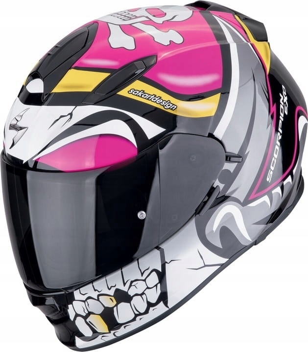 Scorpion EXO-491 Pirate Pink Motocyklová Prilba Integrálna Ružová