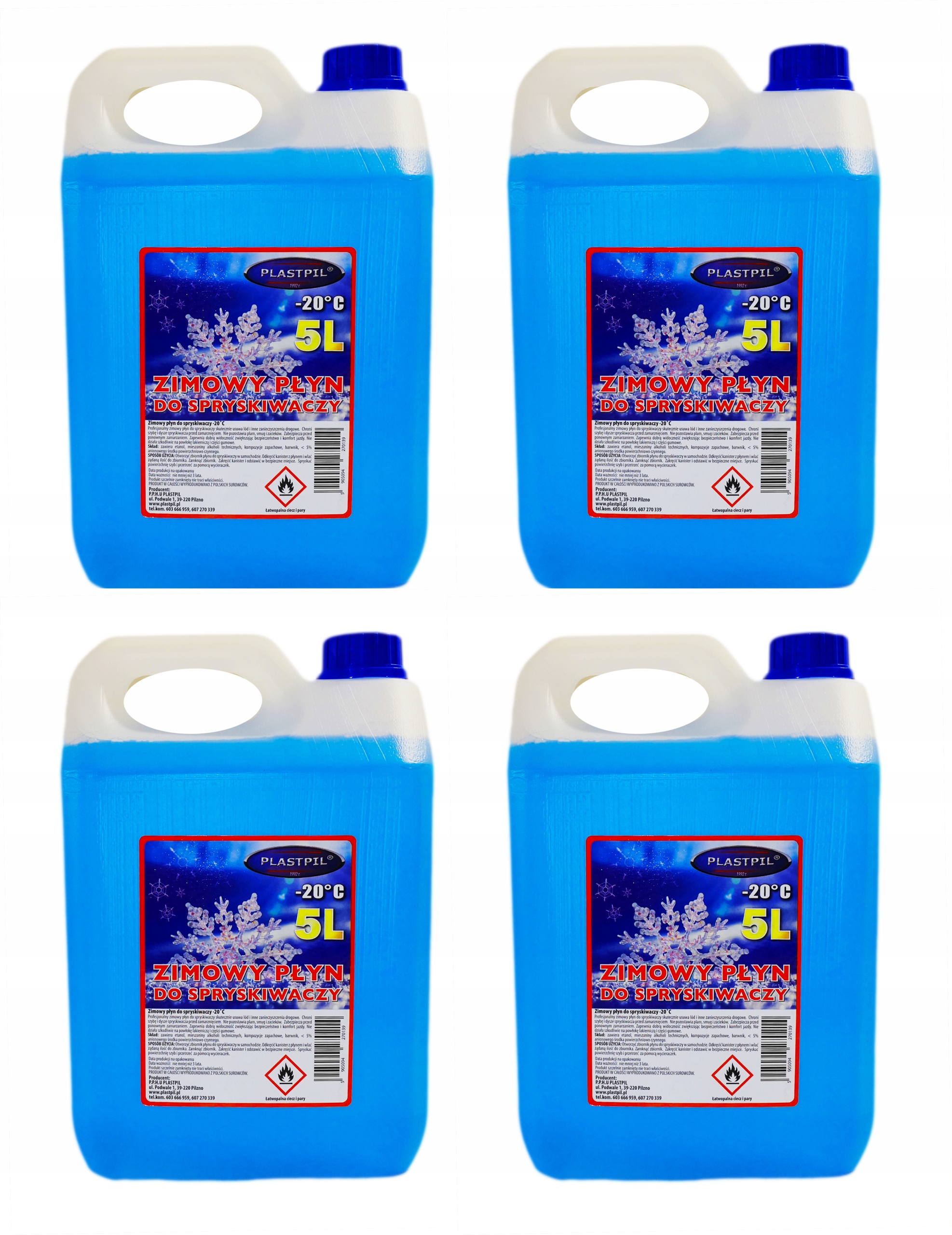 

Zimowy płyn do spryskiwaczy 4 x 5L 20 L