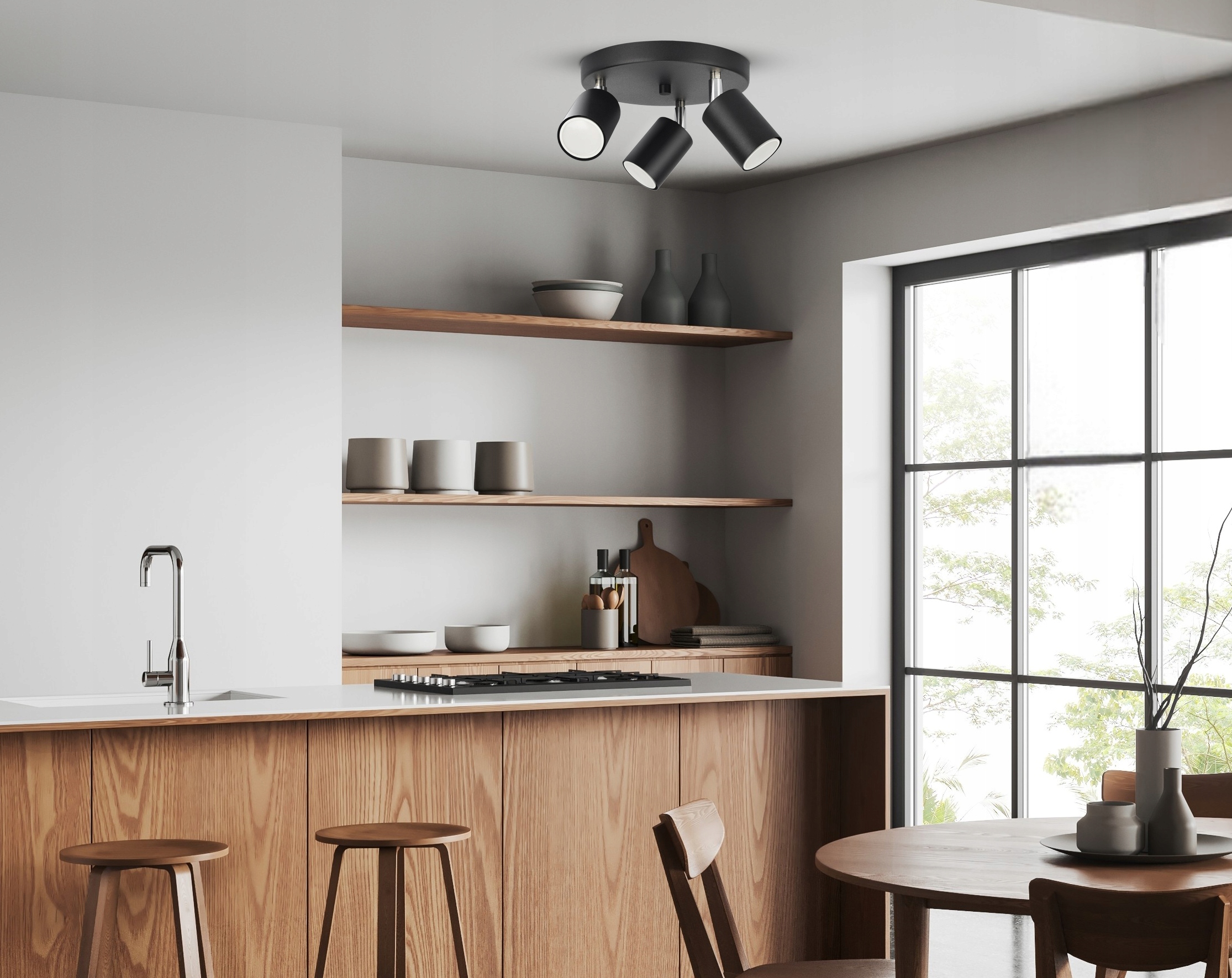 Lampa Sufitowa Żyrandol Plafon Tuby Metal SPOT EG3 LED GU10 Długość/wysokość 15 cm