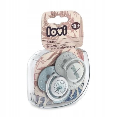 LOVI Smoczek silikonowy dynamiczny 18+m 2 szt Bot