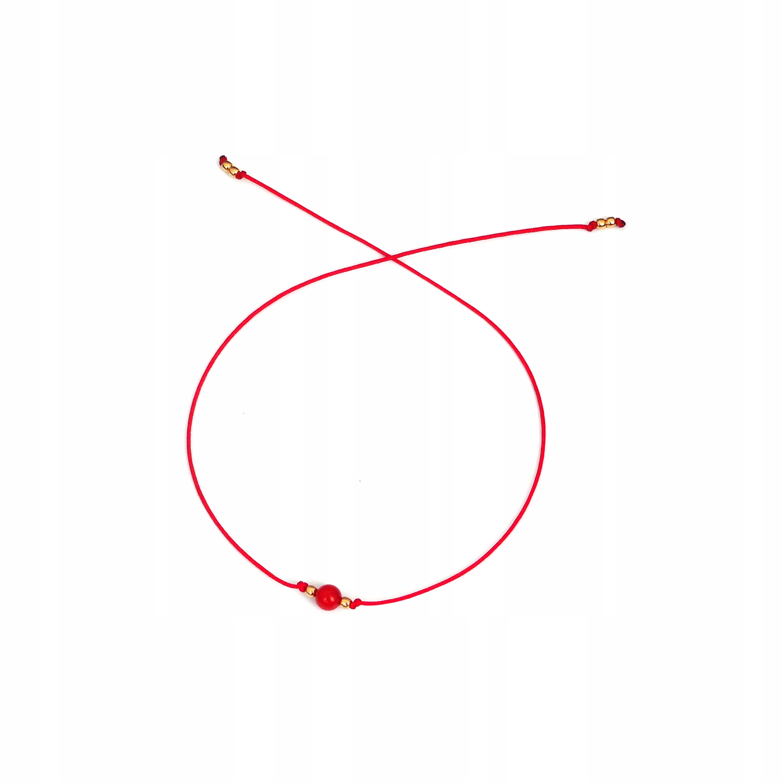 

Bransoletka szczęścia koral 3 mm srebro 925 24 K