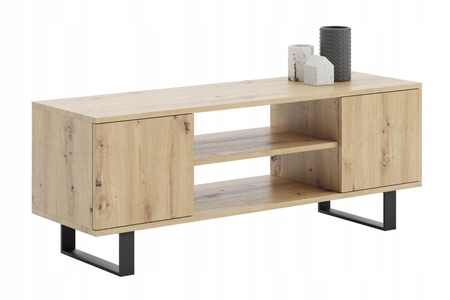 Rtv skrinka Focus 135 cm loft Dub artisan Stolík pod televízor