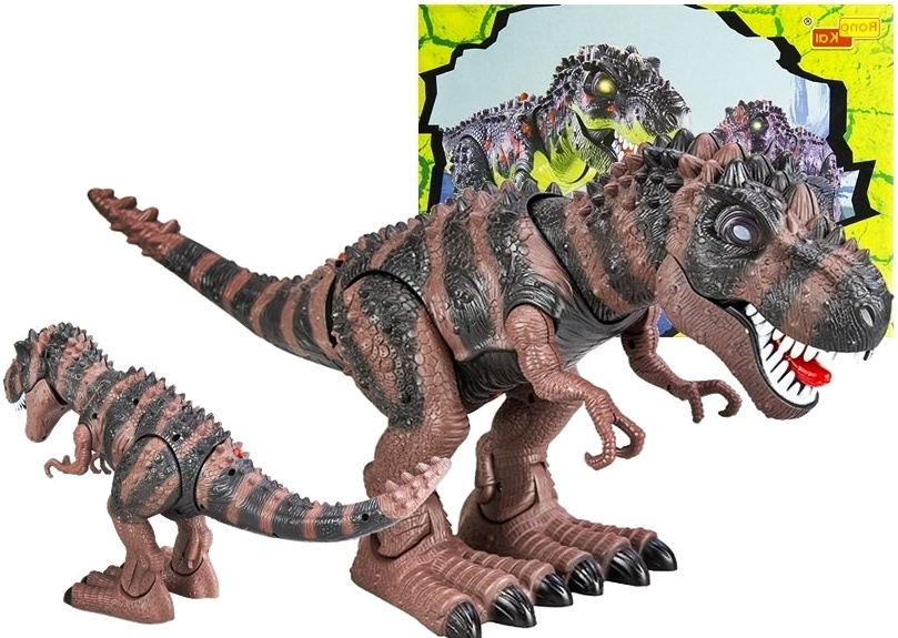 Dinozaur Na Baterie Chodzi Tyranozaur Rex Brązowy