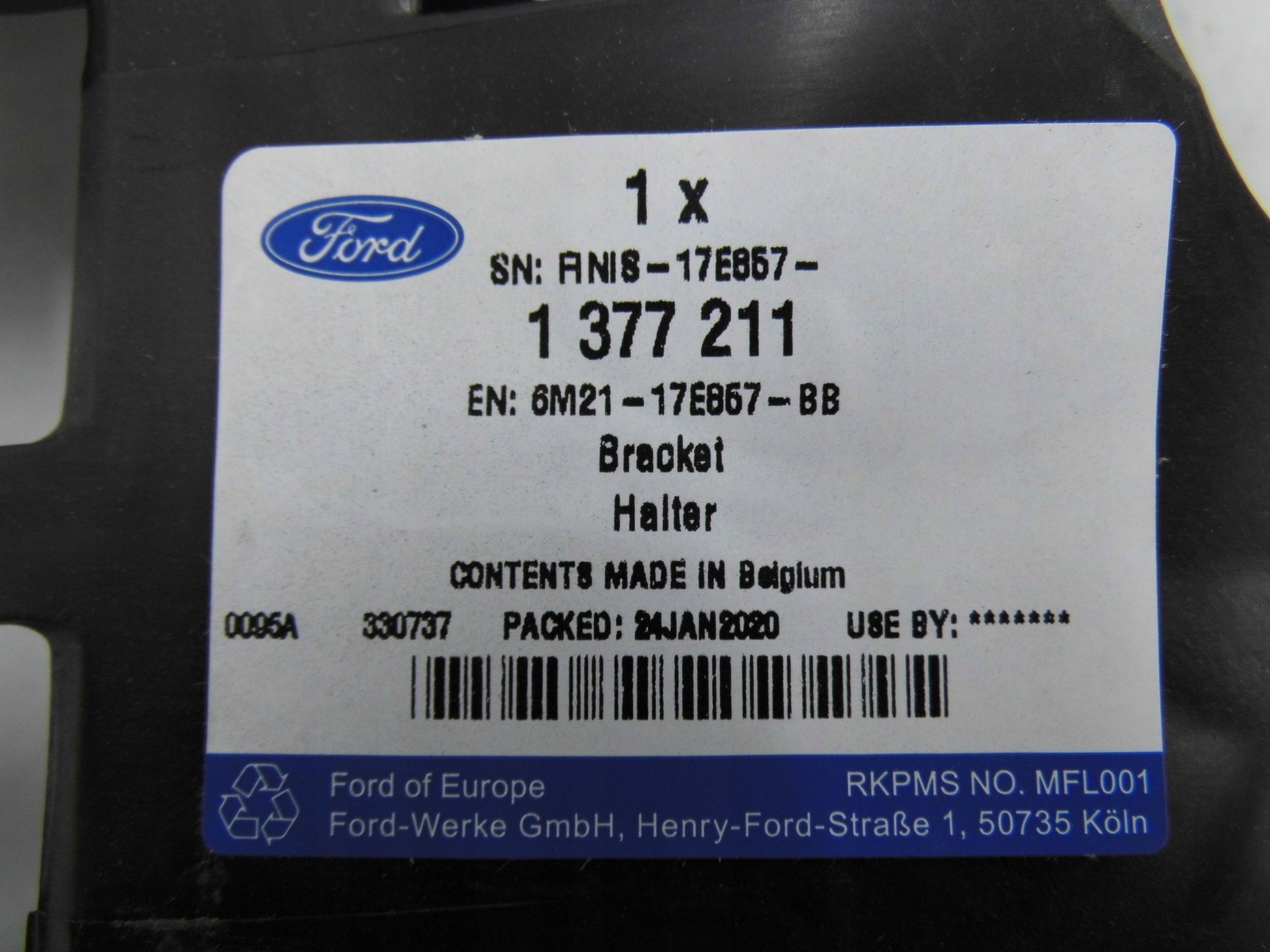 6M21-17E857-BB - Кронштейн бампера передний левый FORD S-MAX Mk1