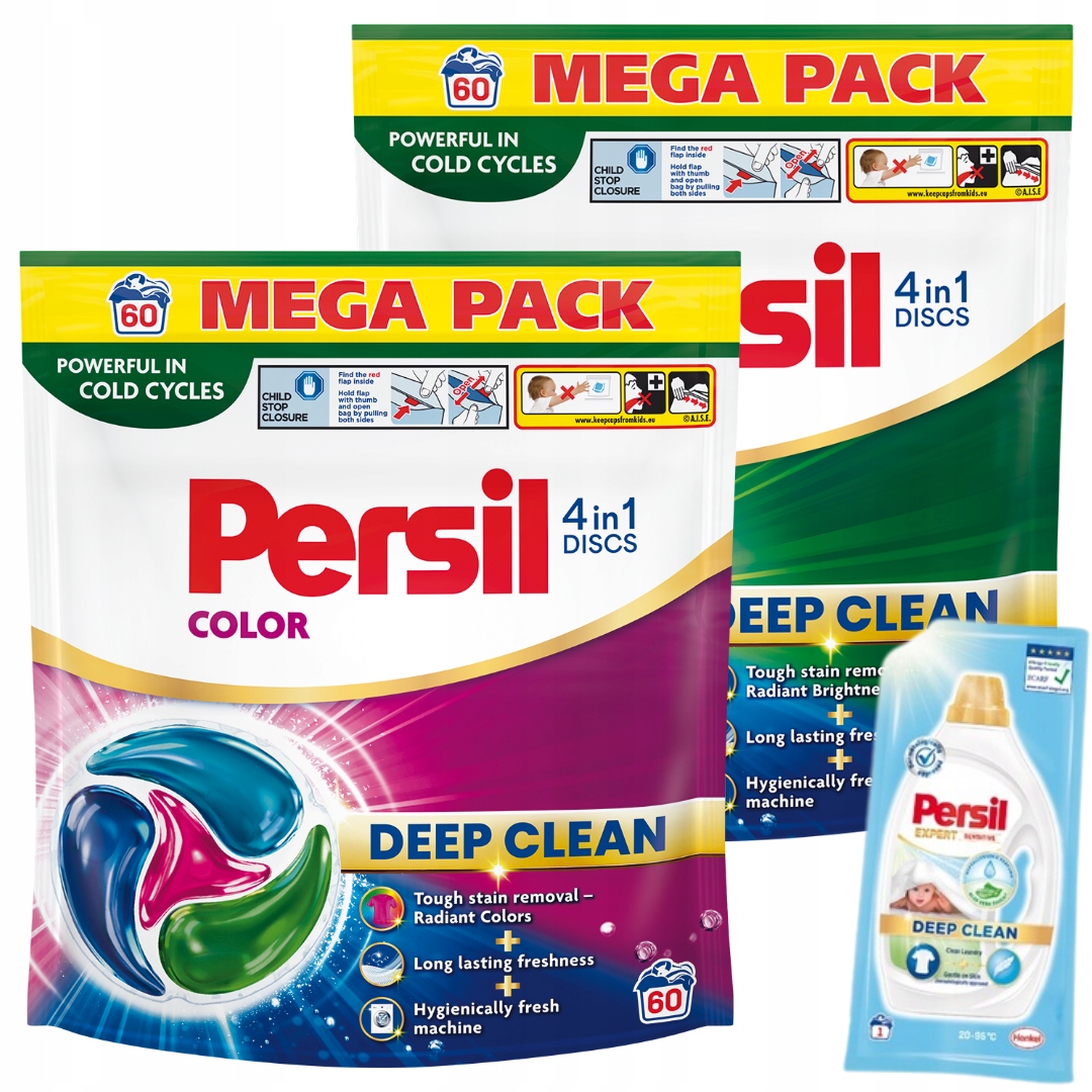 Persil Discs Color a Universal Kapsle na praní 4v1 2x60ks Dárek