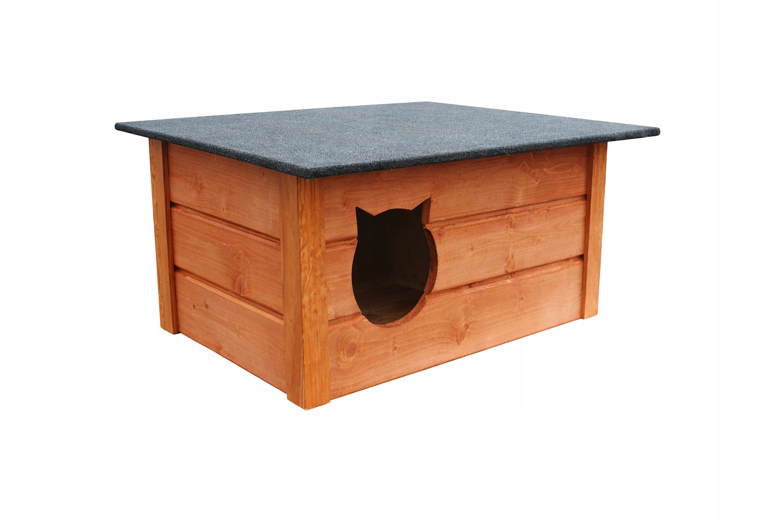 Domek buda dla kota z przedsionkiem buda dla kota