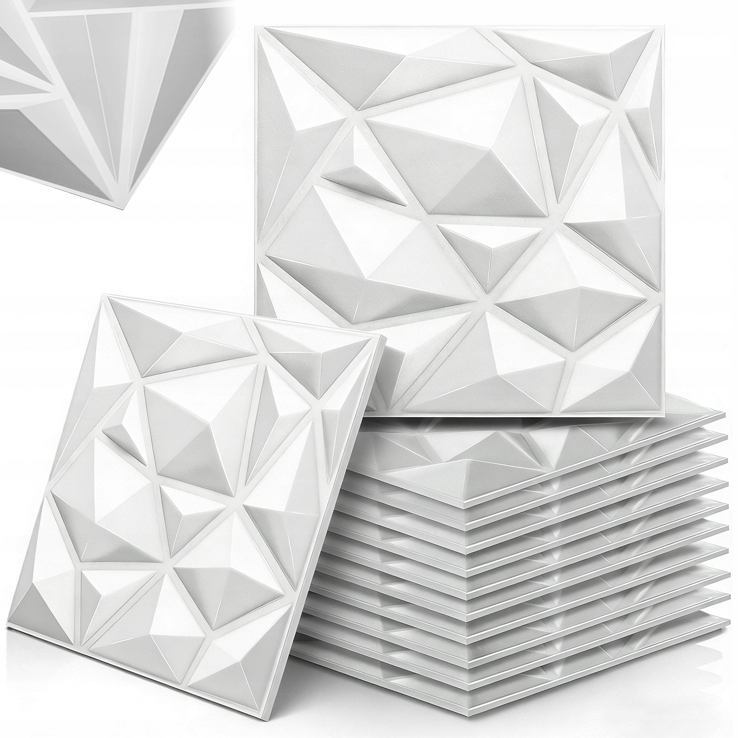 12X 3D Obkladové Panely Diamond Kazeta Na Stěnu Stěnové Panely Stropní Panely Voděodolné