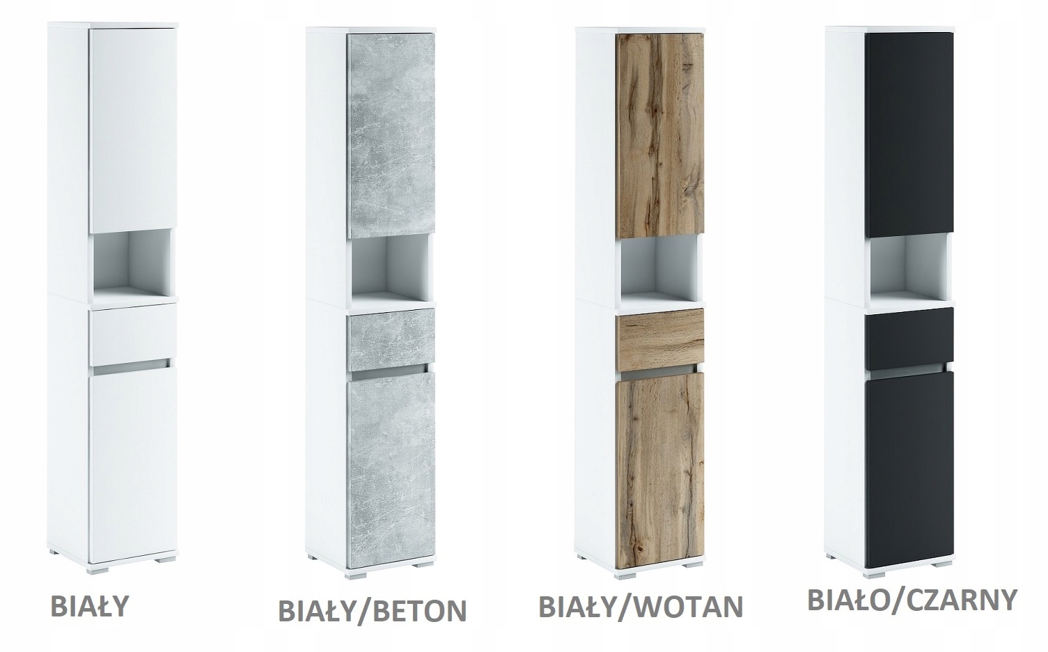 088-068 Szafka Łazienkowa 32/195 + KOSZ - WOTAN / BETON Kod producenta 088