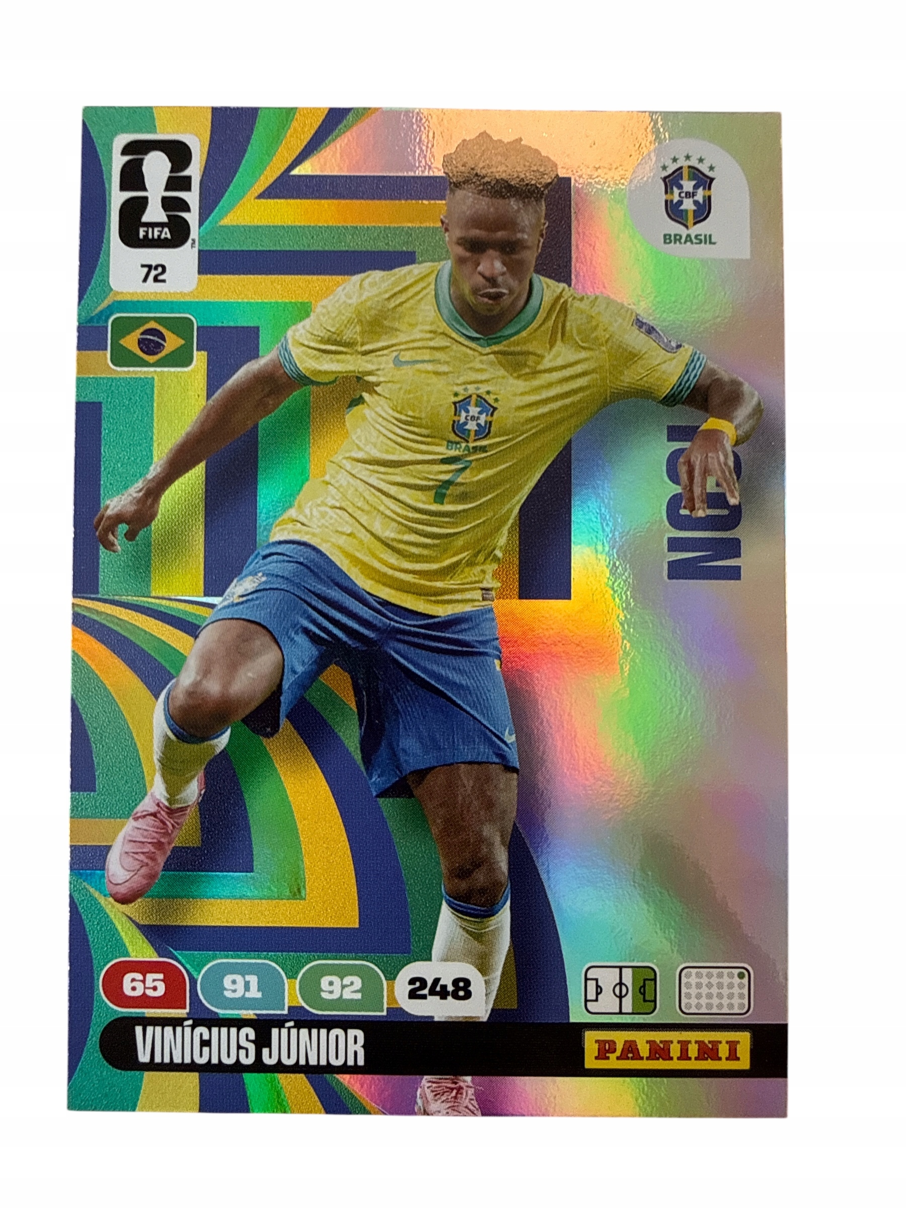 Fifa World Cup America 2026 Panini Brazil 72 Vinicius Junior