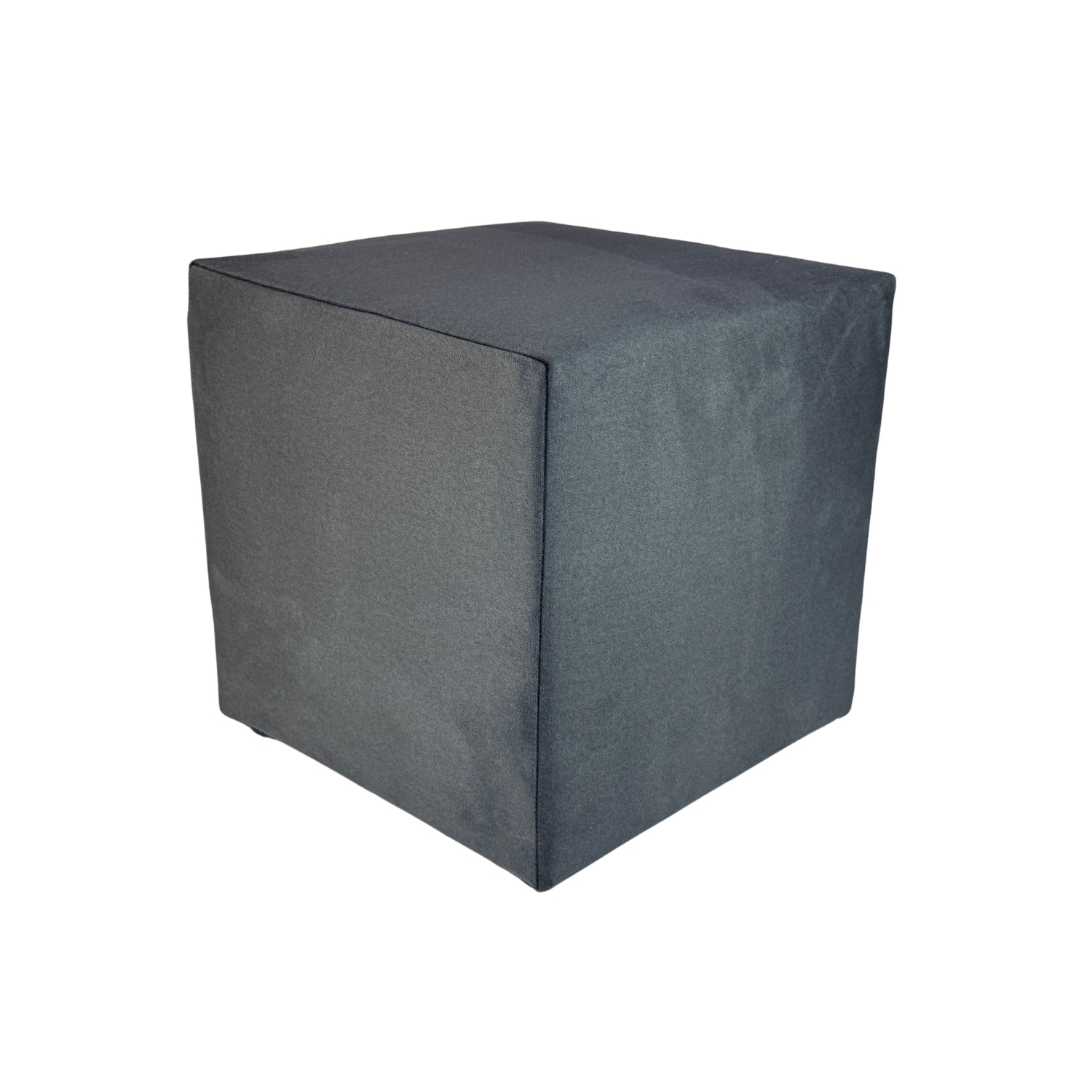 Taburet čtvercová, antracitová, snadno čistitelná, nehořlavá, velurová