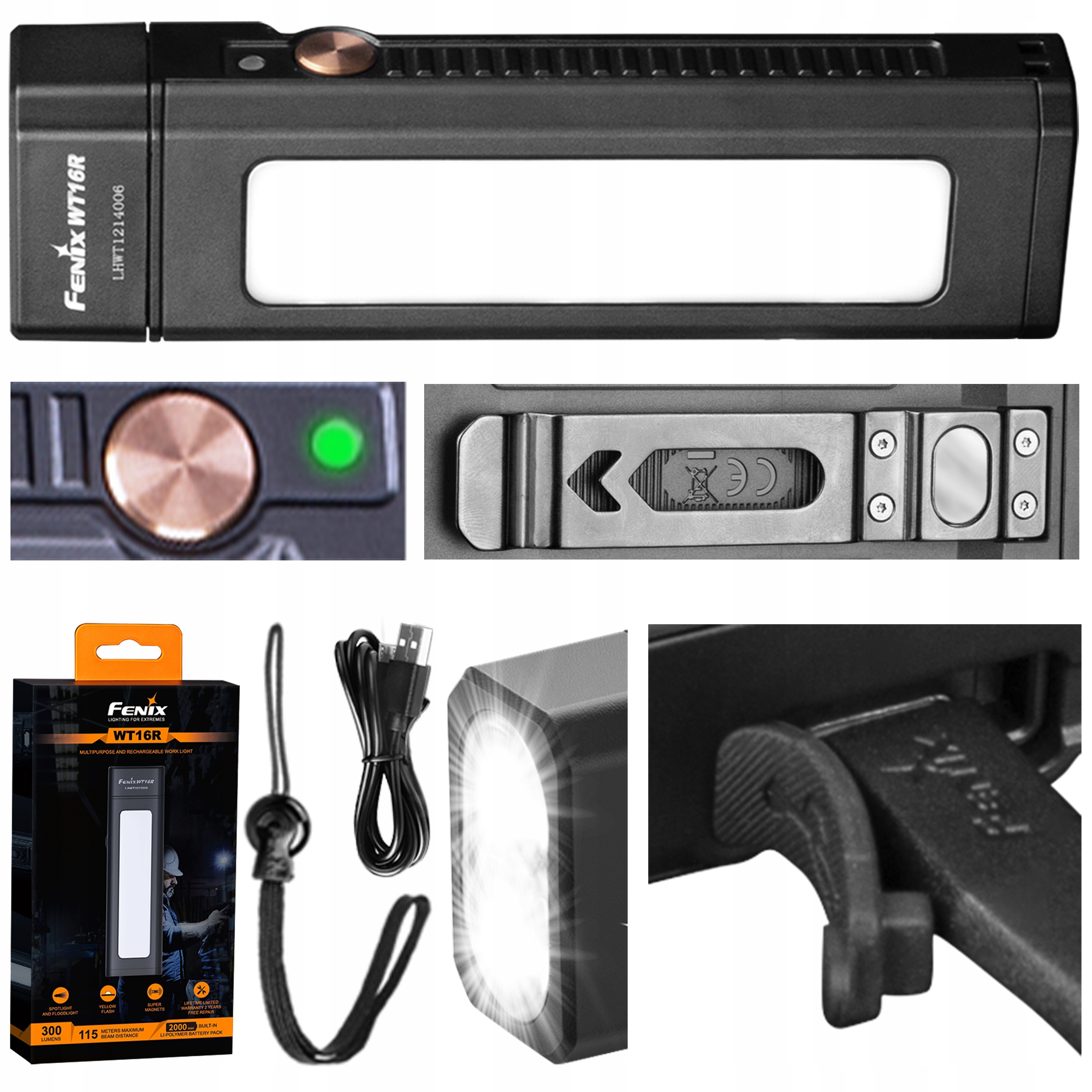 Светодиодный фонарик Fenix WT16R USB 300lm