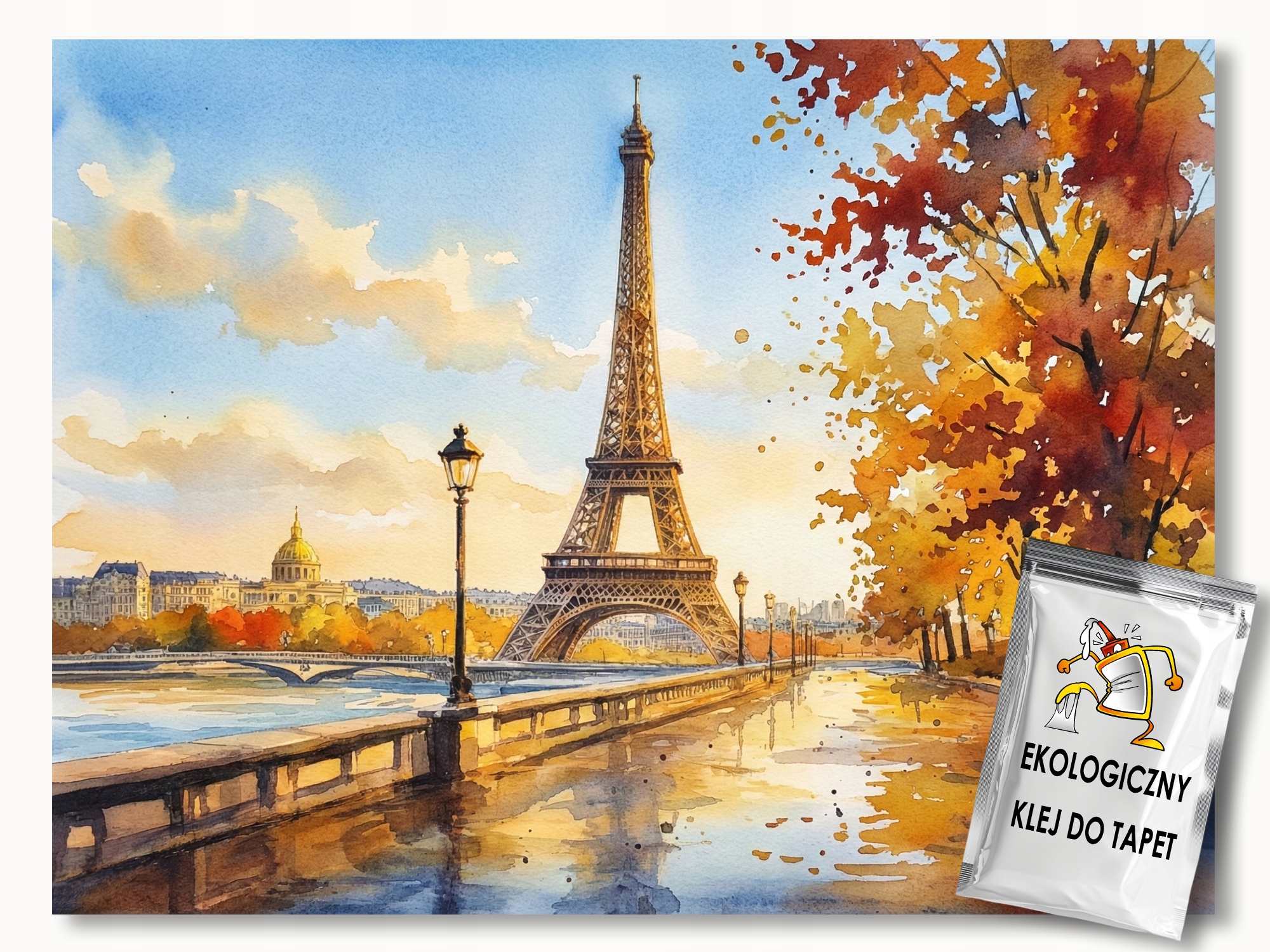 Fototapeta Flizelina Pohled Francie Paříž Eiffelova Věž Podzim 300x210 lepidlo