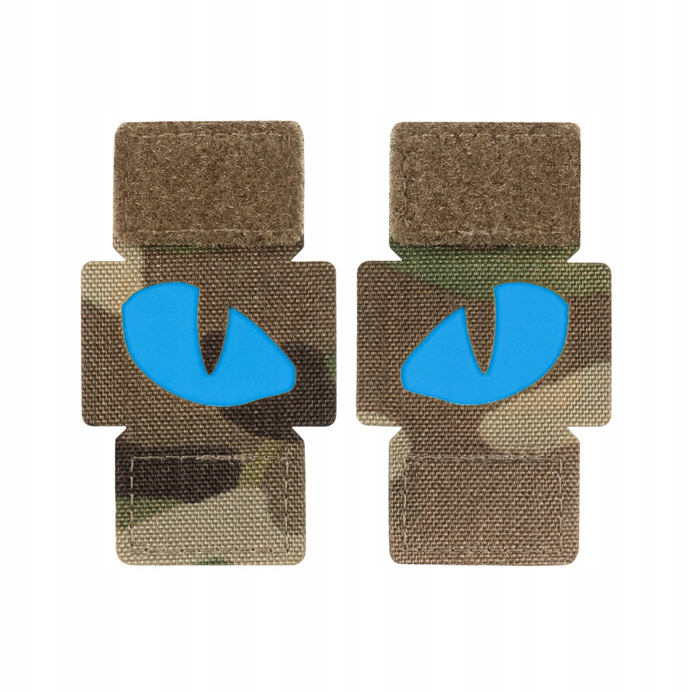M-Tac Naszywka Na Rzep Tiger Eyes Laser Cut (Para) Multicam/Blue
