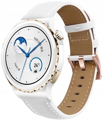PASEK SKÓRZANY DO ZEGARKA HUAWEI WATCH GT 4 41MM CLASSIC ELITE 18MM |KOLORY Materiał skóra naturalna