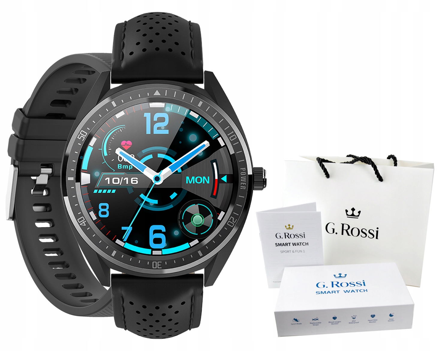 

G.rossi zegarek Smartwatch Sms Kroki Fb Puls