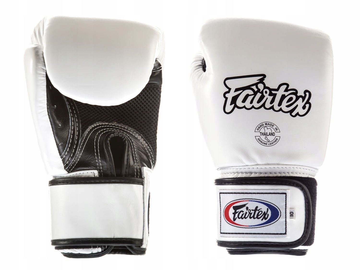 Rękawice Bokserskie Fairtex BGV1 Breath White/Black Do Muay Thai Mma 10 Oz
