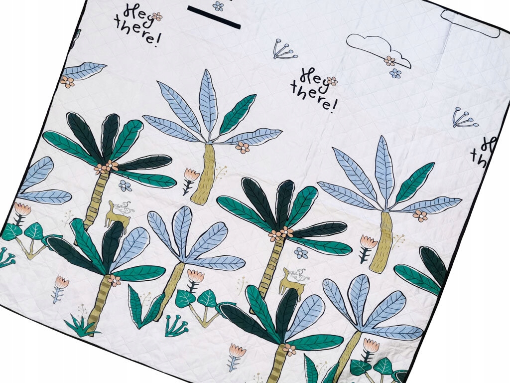 Mata plażowa koc piknikowy biwakowy palmy 150x200 Marka Ikonka