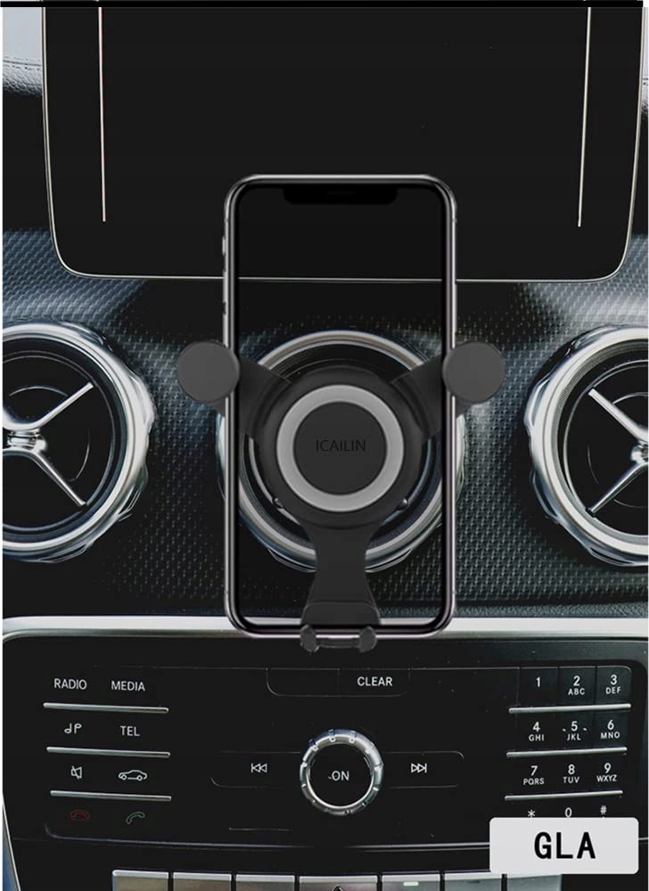 ICAILIN Uchwyt Samochodowy Do Okrągłych Wentylacji Mercedes Mini FIAT — miniatura 8