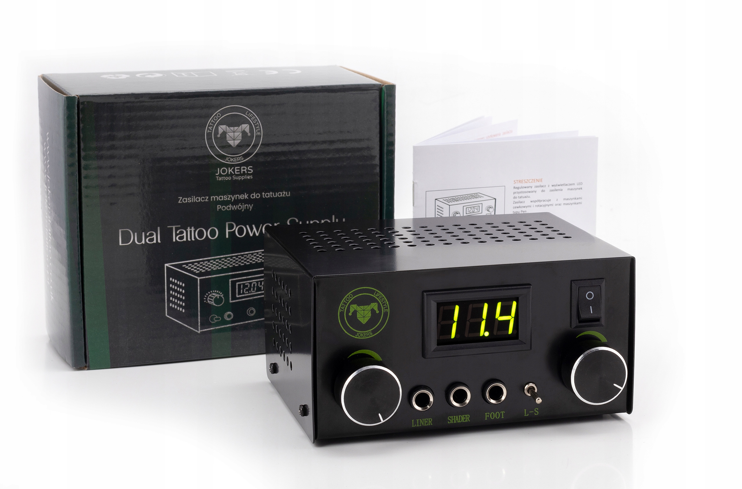 Podwójny Zasilacz LCD do maszynki do tatuażu CE