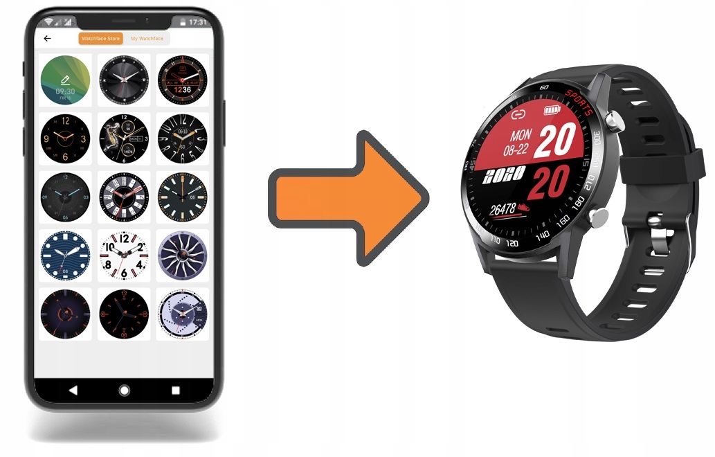 Smartwatch Bemi Racer Szary (Gun Gray) Kompatybilność systemowa Android iOS