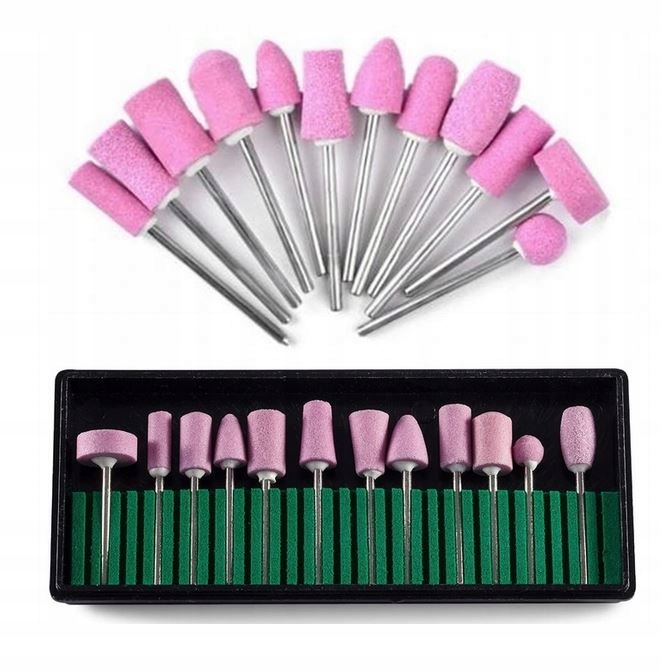 

zestaw frezów 12x Frezy Kamienne manicure pedicure
