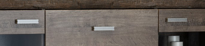 Witryna dwudrzwiowa I-4 Indianapolis Jesion Ciemny Głębokość mebla 42 cm