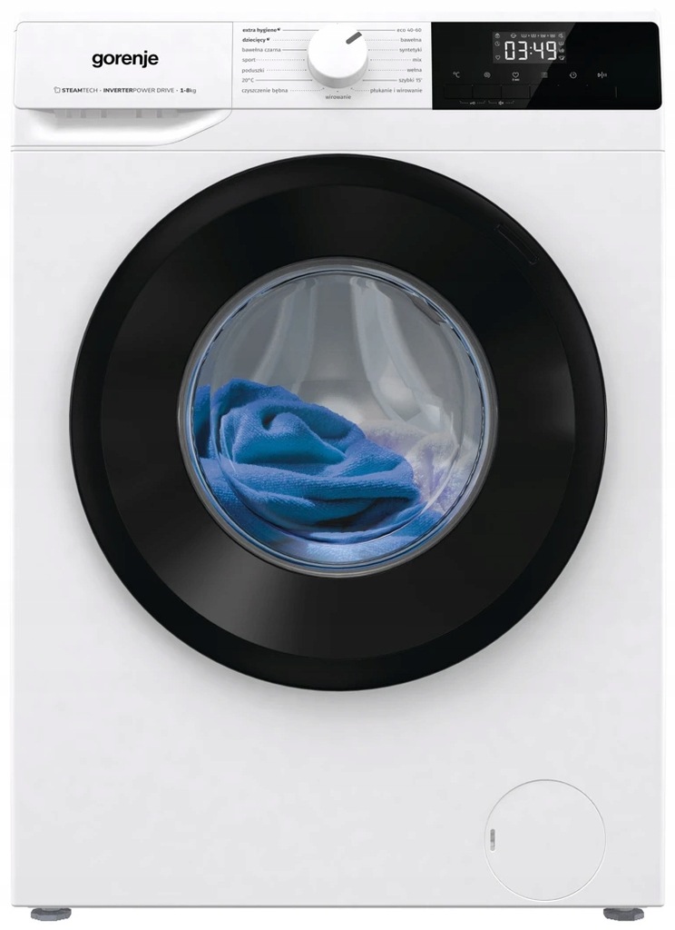 Pralka Gorenje W1NHPI84AS/PL 8kg 1400obr INWERTER PowerDrive Para